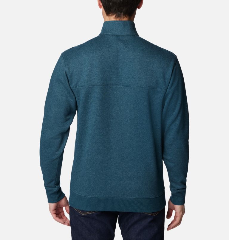 Chandail à demi-fermeture éclair Hart Mountain II pour homme, Color: Night Wave Heather, image 2