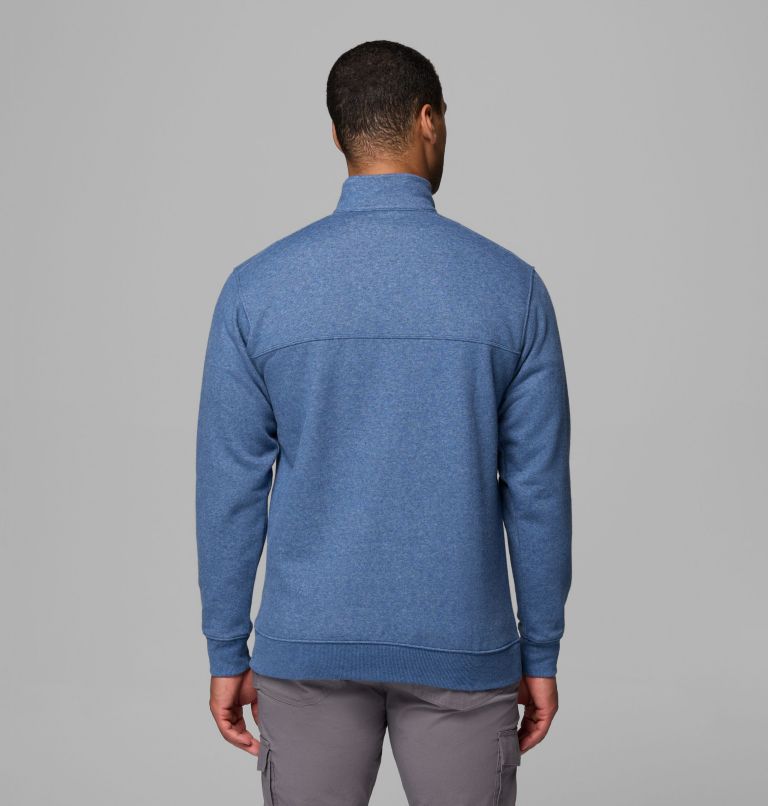 Men's Hart Mountain II Half Zip Sweatshirt, Color: Carbon Heather, image 3