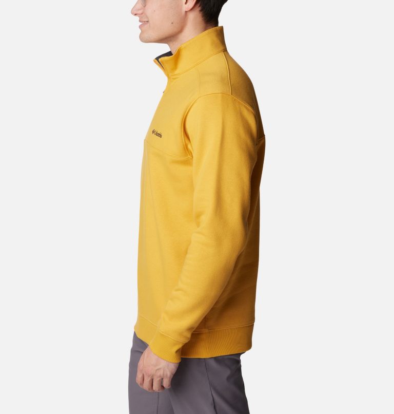 Men’s Hart Mountain II Half Zip Sweatshirt, Color: Raw Honey, image 3