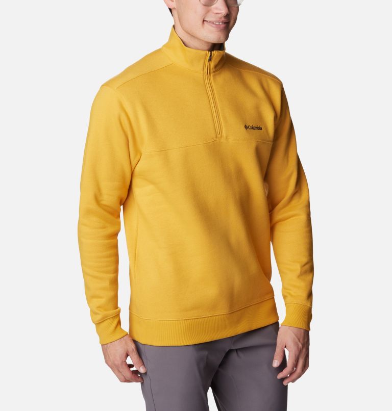 Comfort fit cotton half-zip sweatshirt, Man Line