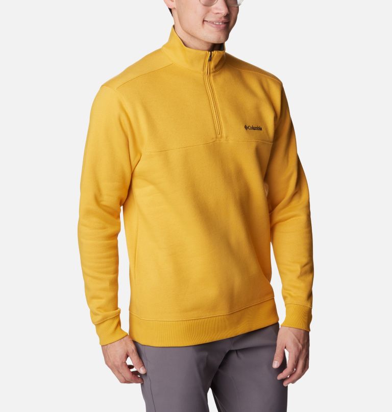 Thumbnail: Men’s Hart Mountain II Half Zip Sweatshirt, Color: Raw Honey, image 5
