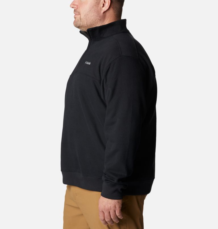 Men's Hart Mountain II Half Zip Sweatshirt - Big, Color: Black Heather, image 3
