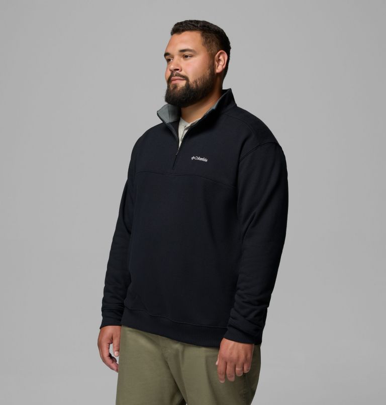 Men's Hart Mountain II Half Zip Sweatshirt - Big, Color: Black Heather, image 4