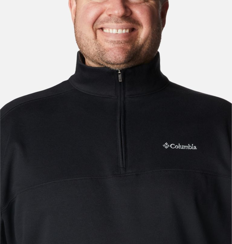 Men's Hart Mountain II Half Zip Sweatshirt - Big, Color: Black Heather, image 4