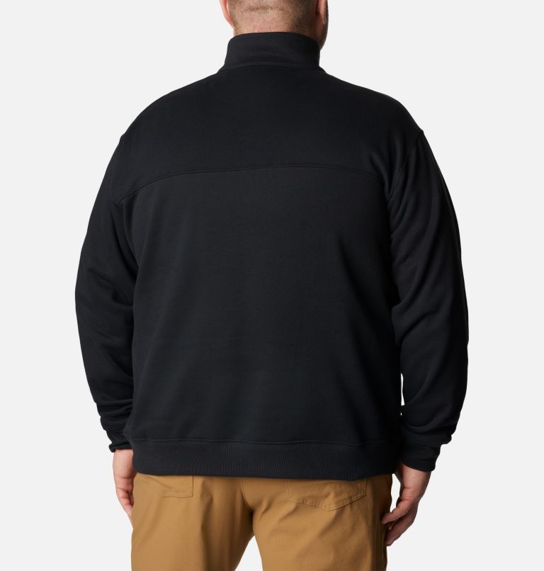 Thumbnail: Men's Hart Mountain II Half Zip Sweatshirt - Big, Color: Black, image 2