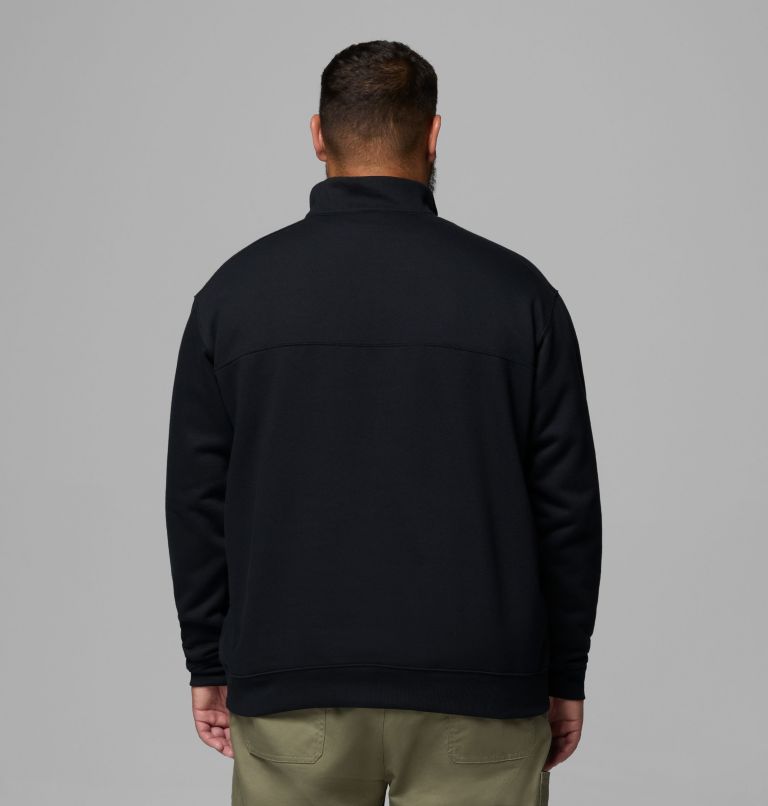 Men's Hart Mountain II Half Zip Sweatshirt - Big, Color: Black Heather, image 3