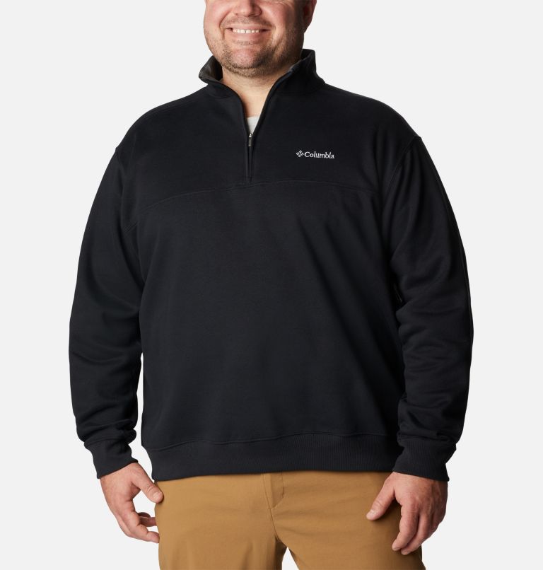 Men's Hart Mountain II Half Zip Sweatshirt - Big, Color: Black, image 1