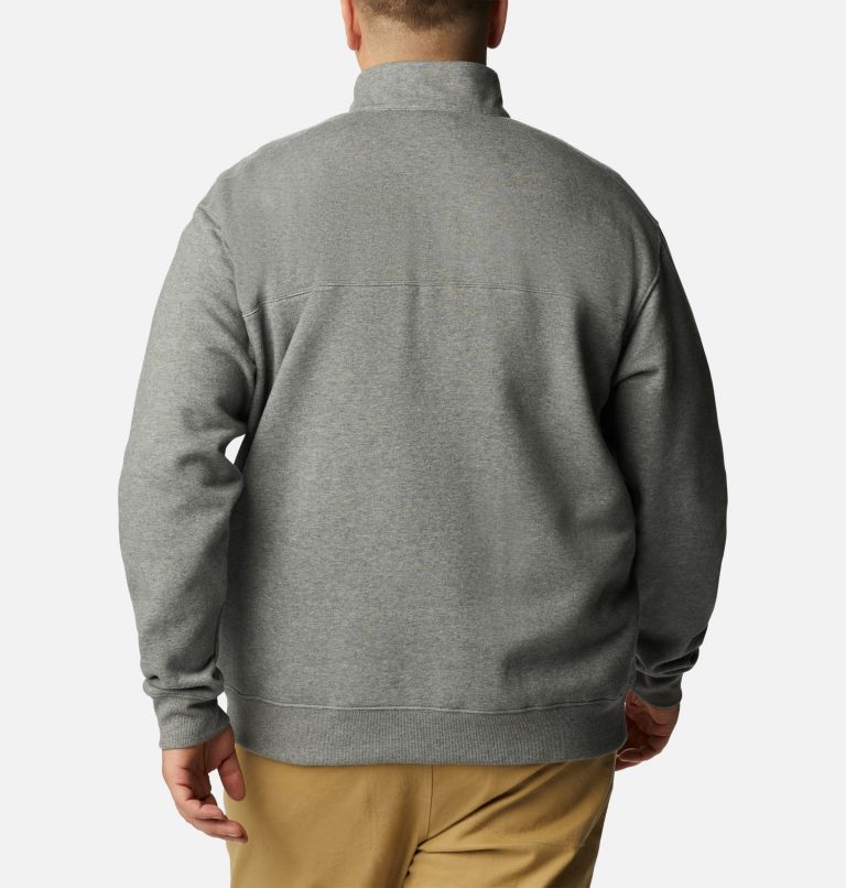Men's Hart Mountain II Half Zip Sweatshirt - Big, Color: Charcoal Heather, image 2