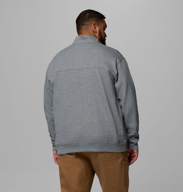 Men's Hart Mountain II Half Zip Sweatshirt - Big, Color: Charcoal Heather, image 3