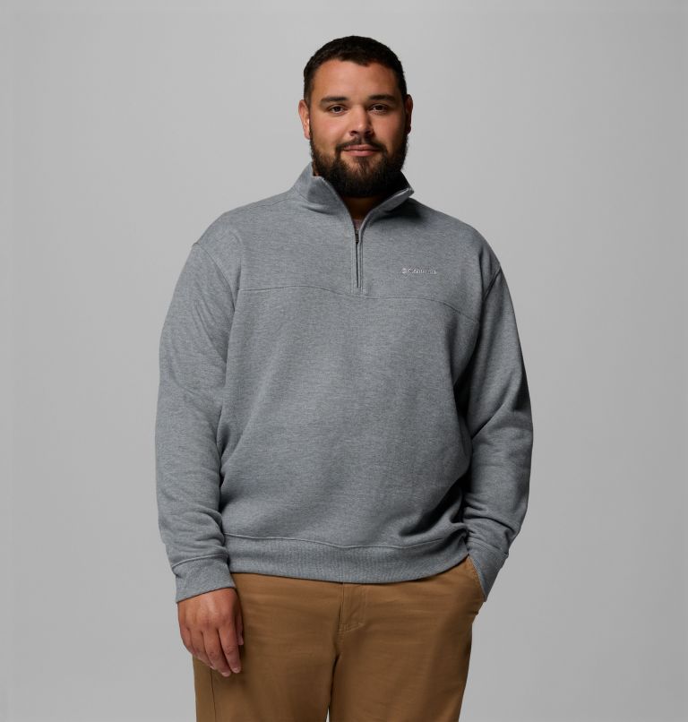Men's Hart Mountain II Half Zip Sweatshirt - Big, Color: Charcoal Heather, image 1