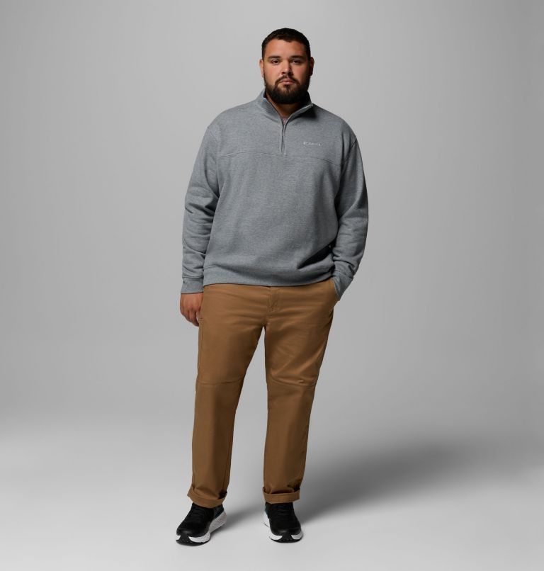 Men's Hart Mountain II Half Zip Sweatshirt - Big, Color: Charcoal Heather, image 2