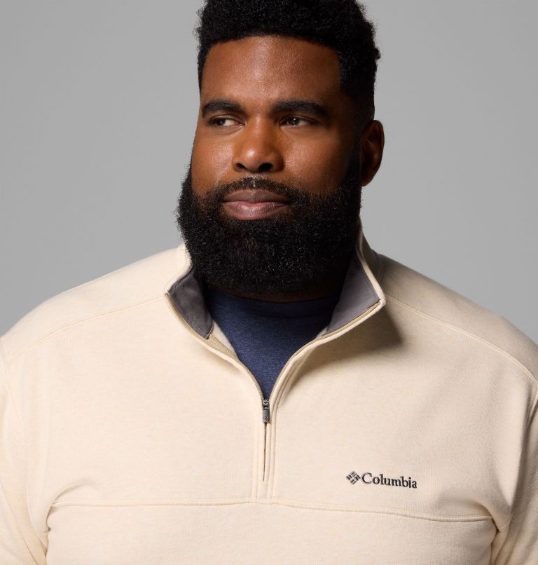 Men's Hart Mountain II Half Zip Sweatshirt - Big, Color: Oatmeal Heather, image 5