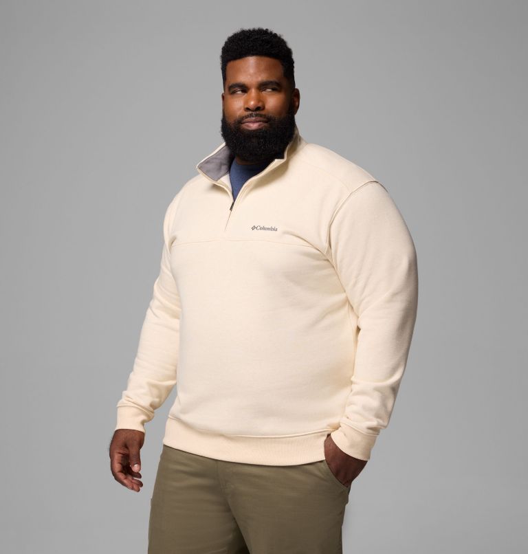 Men's Hart Mountain II Half Zip Sweatshirt - Big, Color: Oatmeal Heather, image 1
