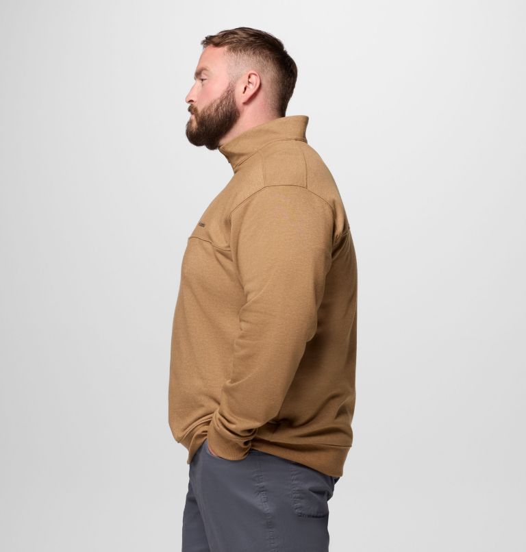 Men's Hart Mountain II Half Zip Sweatshirt - Big, Color: Delta Heather, image 4