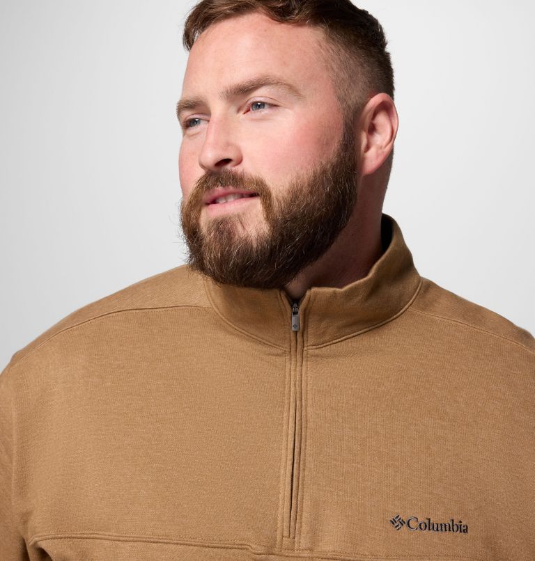 Men's Hart Mountain II Half Zip Sweatshirt - Big, Color: Delta Heather, image 5