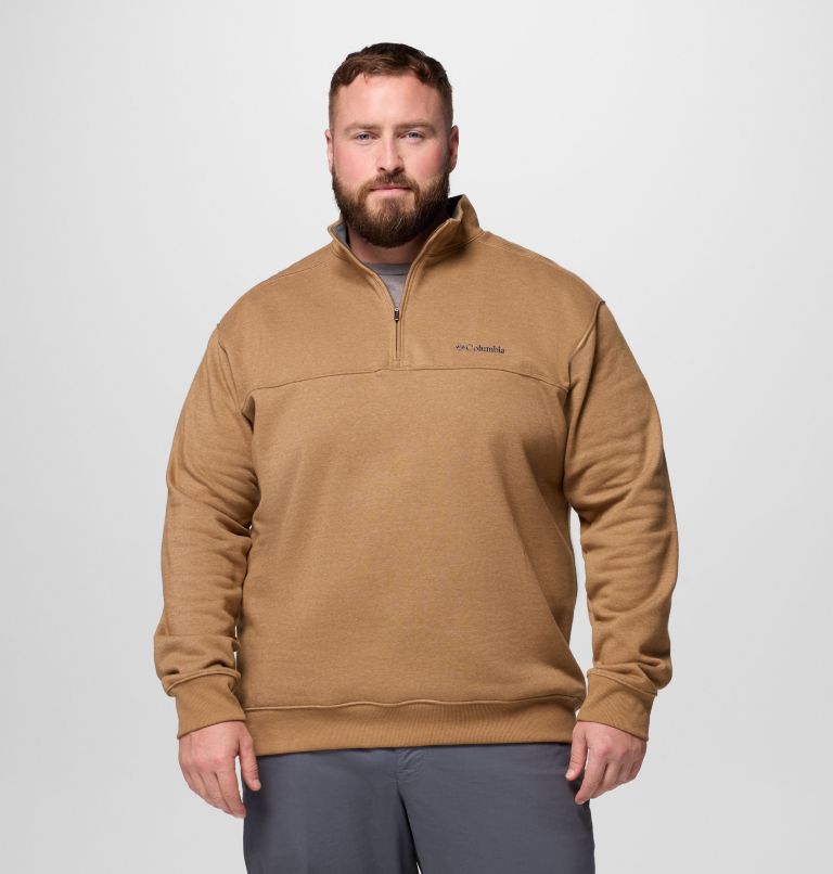 Men's Hart Mountain II Half Zip Sweatshirt - Big, Color: Delta Heather, image 1