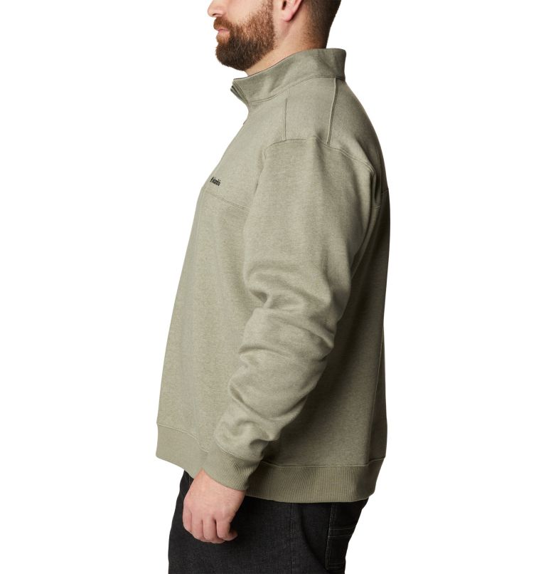 Men's Hart Mountain II Half Zip Sweatshirt - Big, Color: Stone Green Heather, image 3