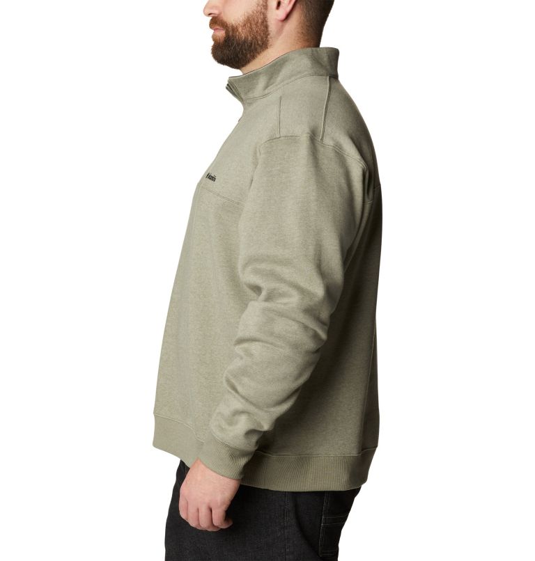 Men's Hart Mountain II Half Zip Sweatshirt - Big, Color: Stone Green Heather