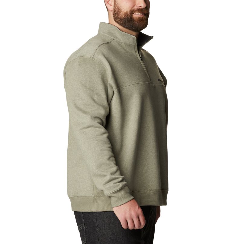 Men's Hart Mountain II Half Zip Sweatshirt - Big, Color: Stone Green Heather
