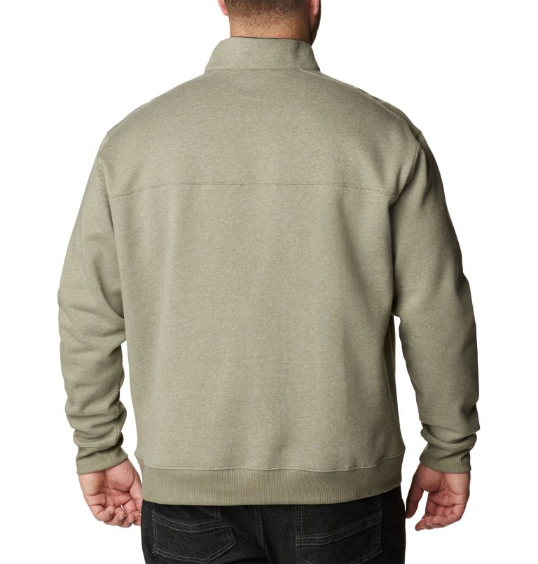 Men's Hart Mountain II Half Zip Sweatshirt - Big, Color: Stone Green Heather, image 2
