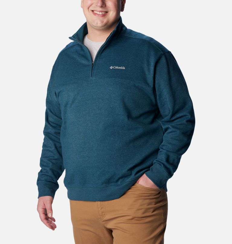 Men's Hart Mountain II Half Zip Sweatshirt - Big, Color: Night Wave Heather, image 5