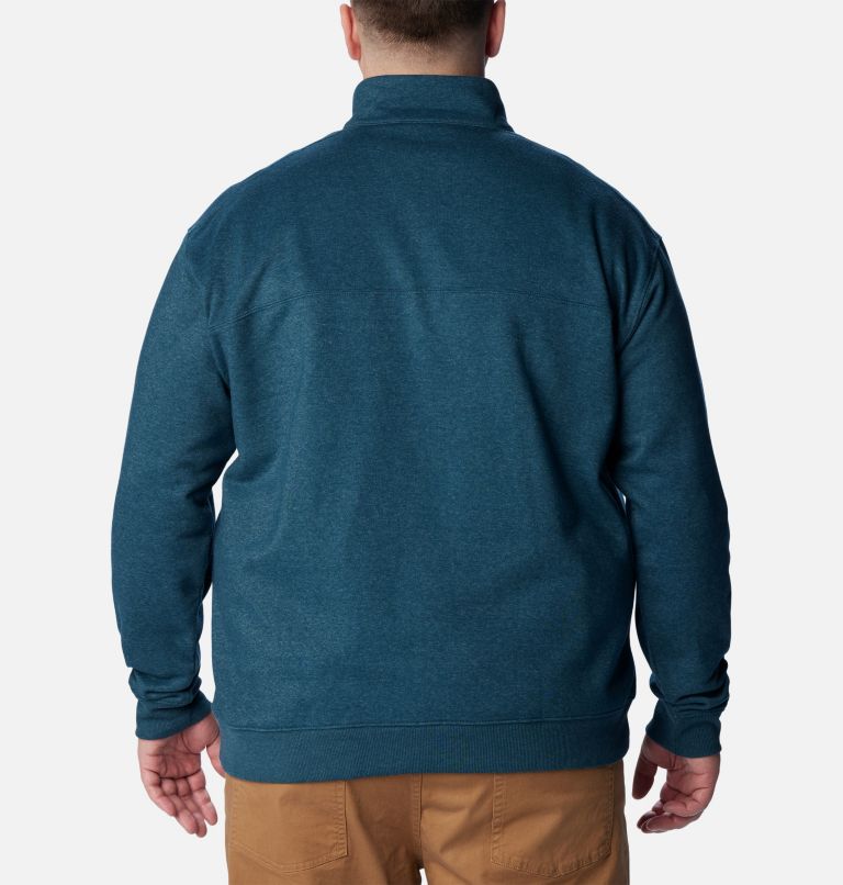 Men's Hart Mountain II Half Zip Sweatshirt - Big, Color: Night Wave Heather, image 2