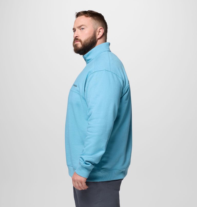 Men's Hart Mountain II Half Zip Sweatshirt - Big, Color: Vintage Blue Heather, image 4