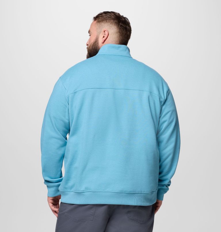 Men's Hart Mountain II Half Zip Sweatshirt - Big, Color: Vintage Blue Heather, image 3