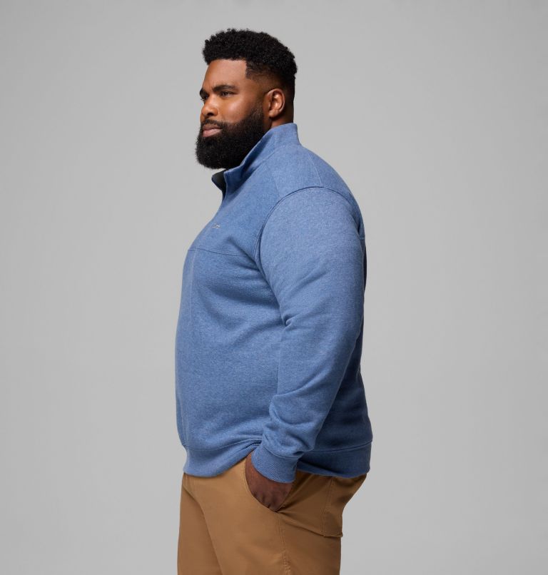 Men's Hart Mountain II Half Zip Sweatshirt - Big, Color: Carbon Heather, image 4