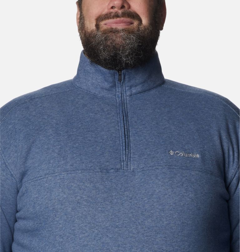 Men's Hart Mountain II Half Zip Sweatshirt - Big, Color: Carbon Heather, image 4
