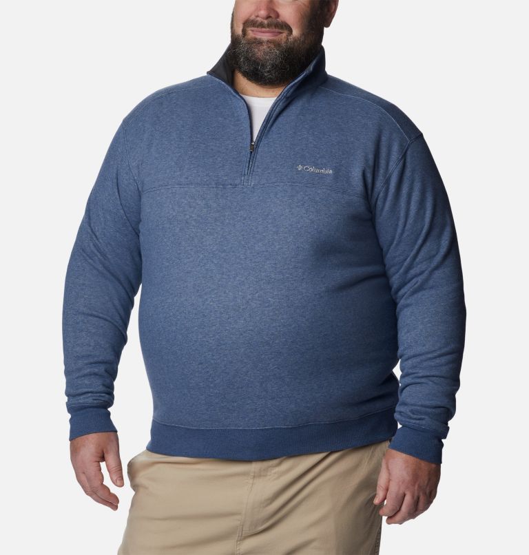 Men's Hart Mountain II Half Zip Sweatshirt - Big, Color: Carbon Heather, image 5