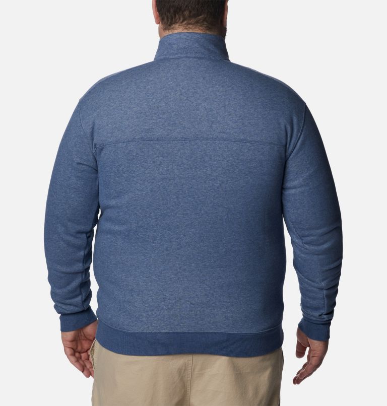 Thumbnail: Men's Hart Mountain II Half Zip Sweatshirt - Big, Color: Carbon Heather, image 2