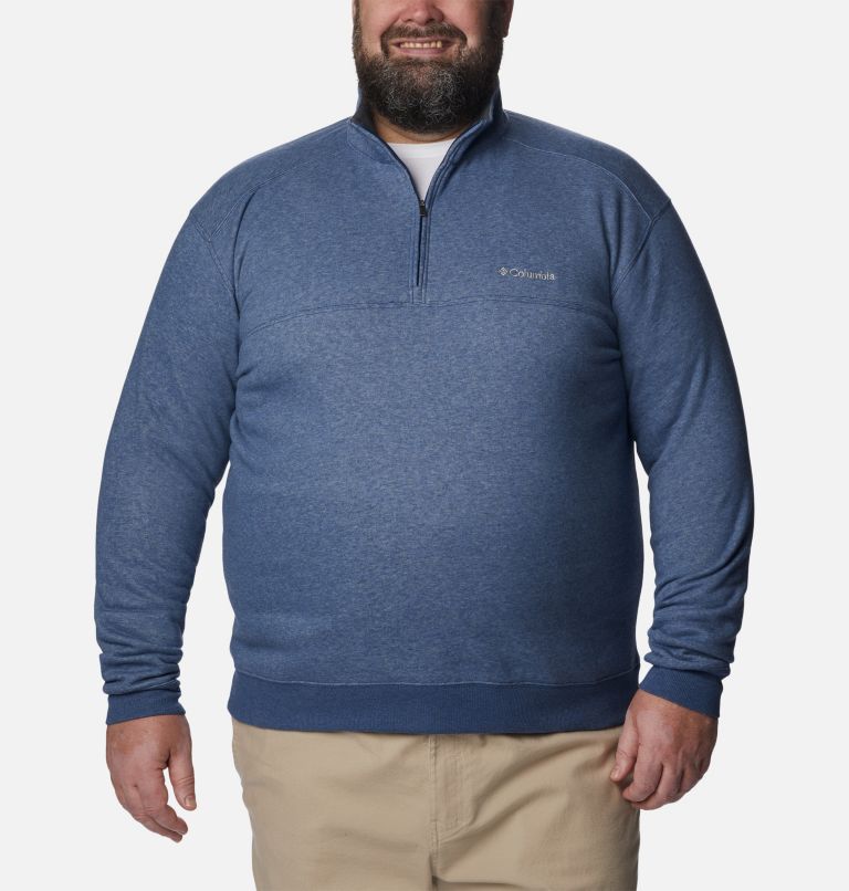 Men's Hart Mountain II Half Zip Sweatshirt - Big, Color: Carbon Heather, image 1