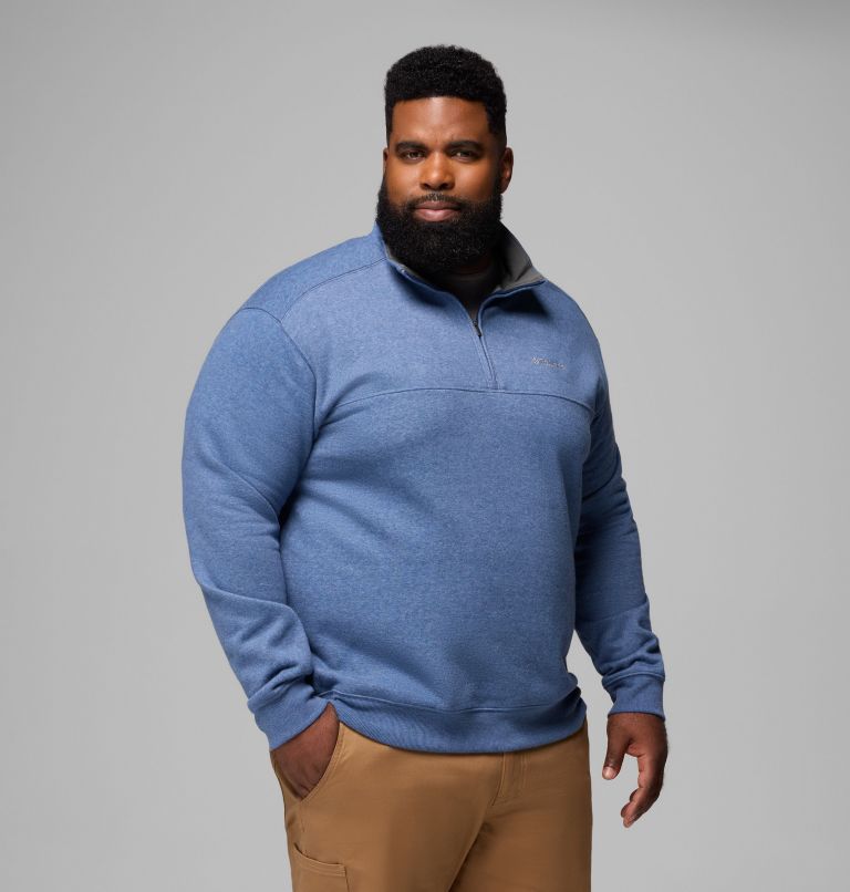 Men's Hart Mountain II Half Zip Sweatshirt - Big, Color: Carbon Heather, image 1