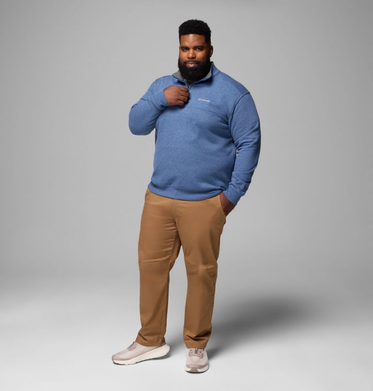 Men's Hart Mountain II Half Zip Sweatshirt - Big, Color: Carbon Heather, image 2