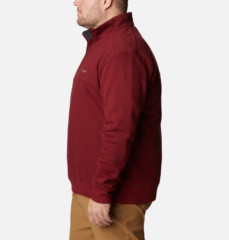 Men's Hart Mountain II Half Zip Sweatshirt - Big, Color: Red Jasper, image 3