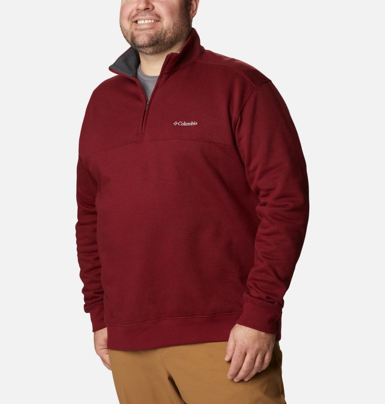 Men's Hart Mountain II Half Zip Sweatshirt - Big, Color: Red Jasper, image 5