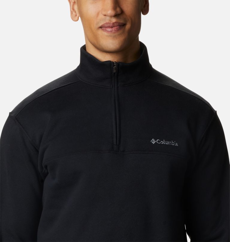 Men's Hart Mountain II Half Zip Sweatshirt - Tall, Color: Black, image 4