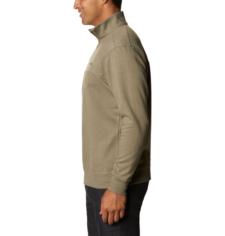 Men's Hart Mountain II Half Zip Sweatshirt - Tall, Color: Stone Green Heather, image 3