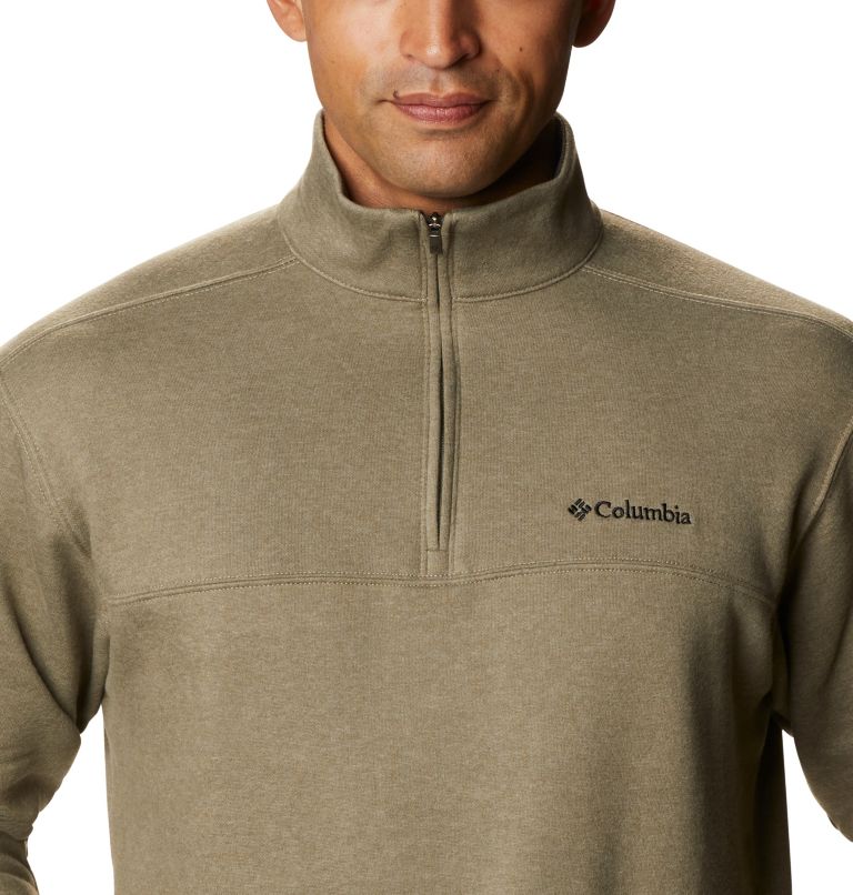 Men's Hart Mountain II Half Zip Sweatshirt - Tall, Color: Stone Green Heather, image 4