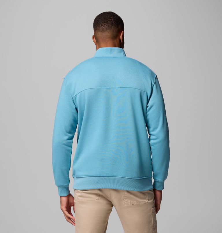 Men's Hart Mountain II Half Zip Sweatshirt - Tall, Color: Vintage Blue Heather, image 3