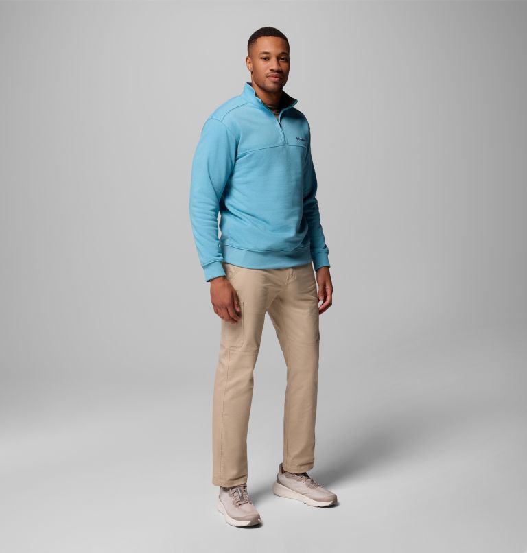 Men's Hart Mountain II Half Zip Sweatshirt - Tall, Color: Vintage Blue Heather, image 2