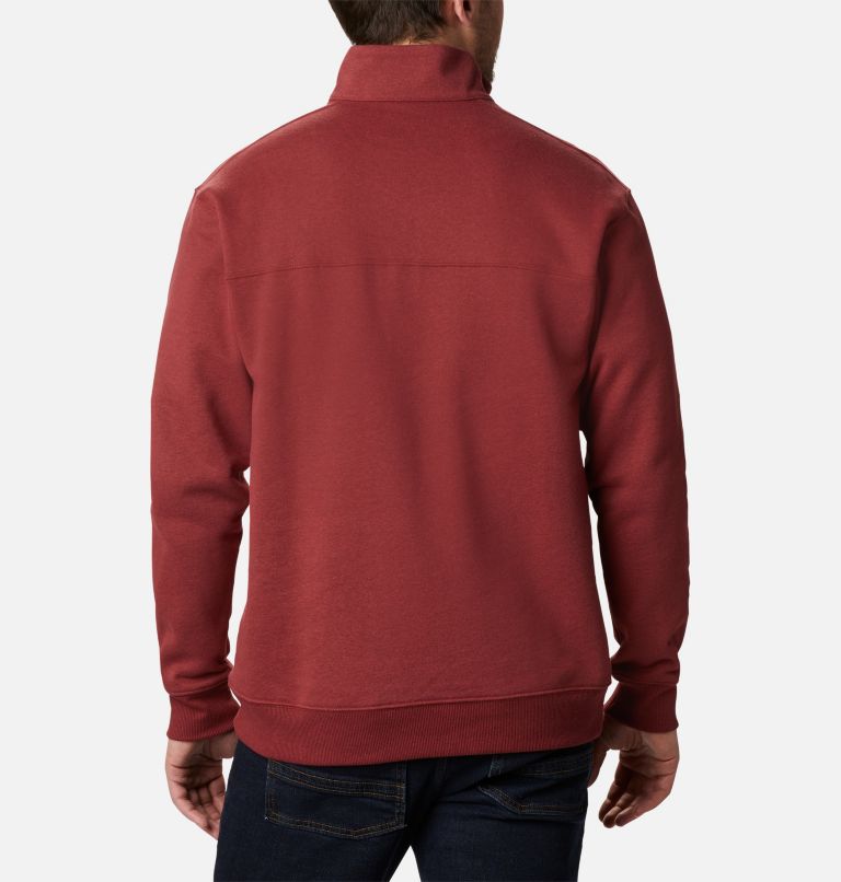 Thumbnail: Men's Hart Mountain II Half Zip Sweatshirt - Tall, Color: Red Jasper, image 2