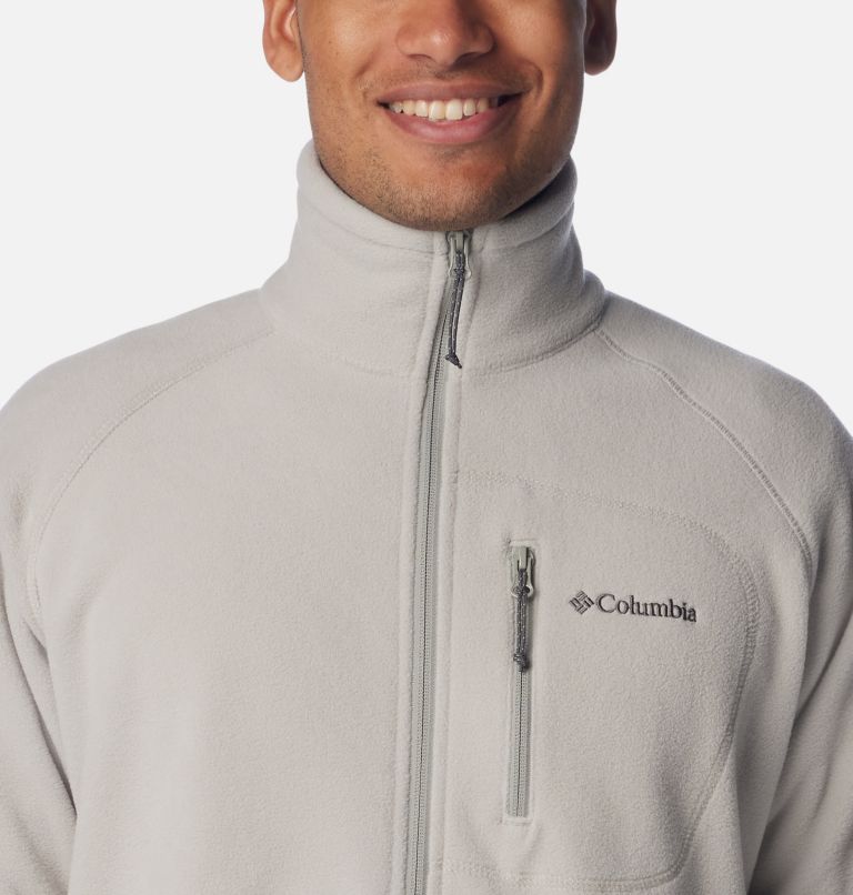 Men’s Fast Trek II Full Zip Fleece, Color: Flint Grey, image 4
