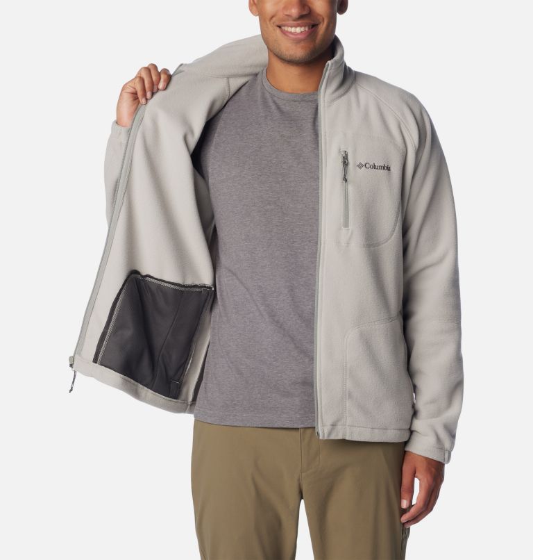 Men’s Fast Trek II Full Zip Fleece, Color: Flint Grey, image 5