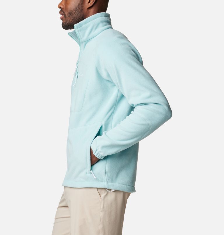 Men's Fast Trek II Full Zip Fleece, Color: Spray, image 3