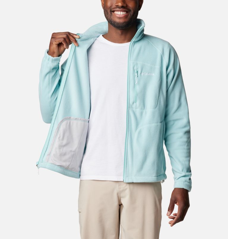 Men's Fast Trek II Full Zip Fleece, Color: Spray, image 5