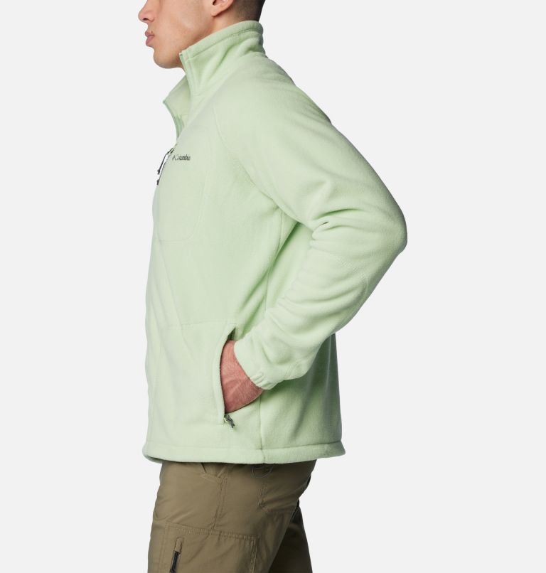 Men's Fast Trek II Full Zip Fleece, Color: Sage Leaf, image 3