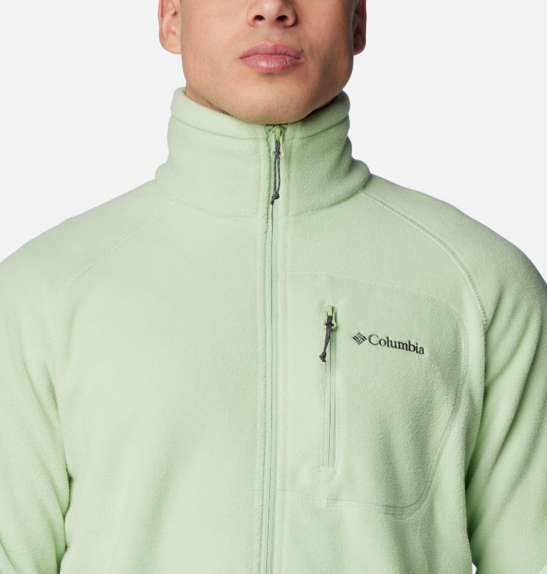 Men's Fast Trek II Full Zip Fleece, Color: Sage Leaf, image 4