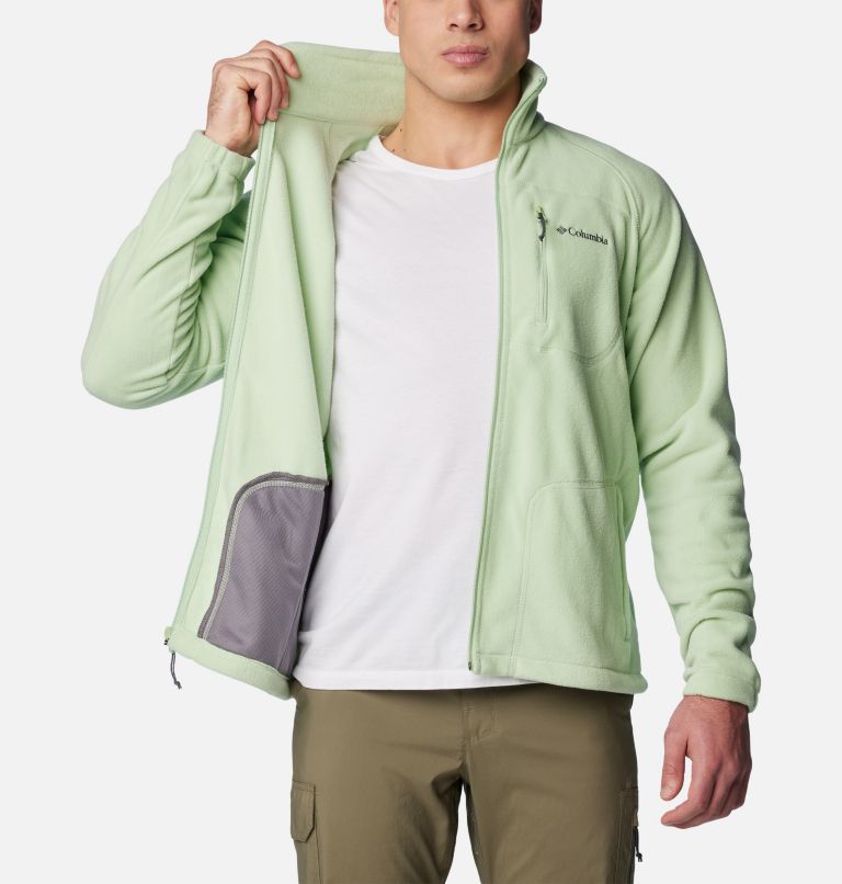 Men's Fast Trek II Full Zip Fleece, Color: Sage Leaf, image 5